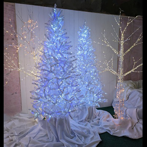 7' Height Winter Scene Rental - Artificial Trees & Floor Plants - Lit Twig Tree for rent Minneapolis